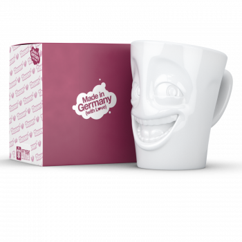 FiftyEight Henkelbecher Mug Witzig weiss